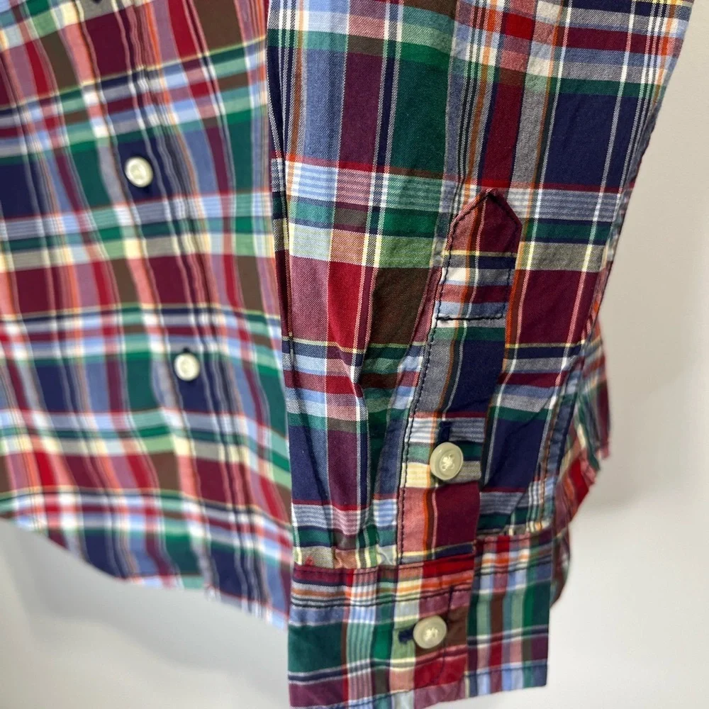 Ralph Lauren Boys Size 5 Plaid Shirt - Red, Green, Blue, Yellow